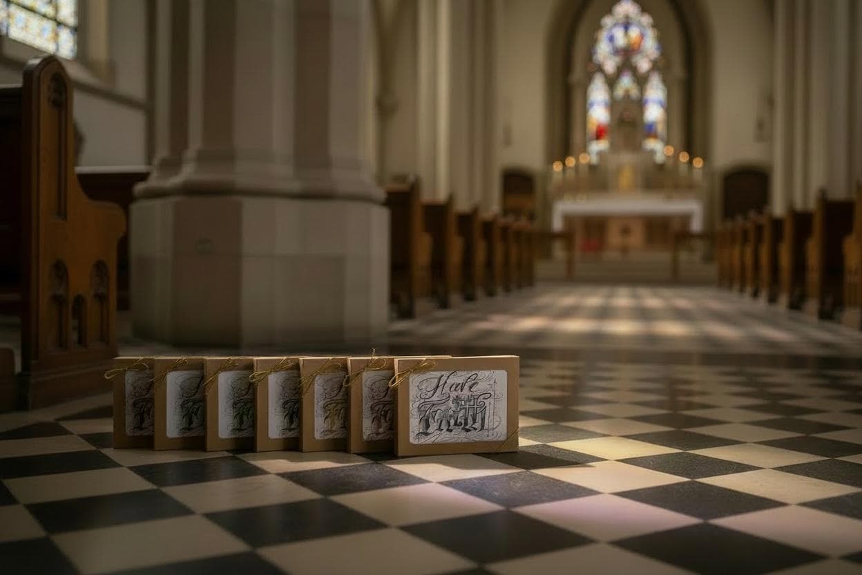 Have Faith Boxed Set of 12 Blank Christian Cards in Liturgical Colors